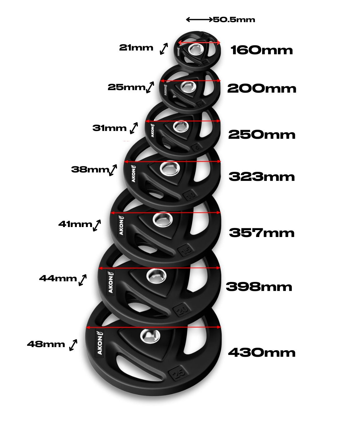 Disco Agarre AKF (Pesos Individuales)