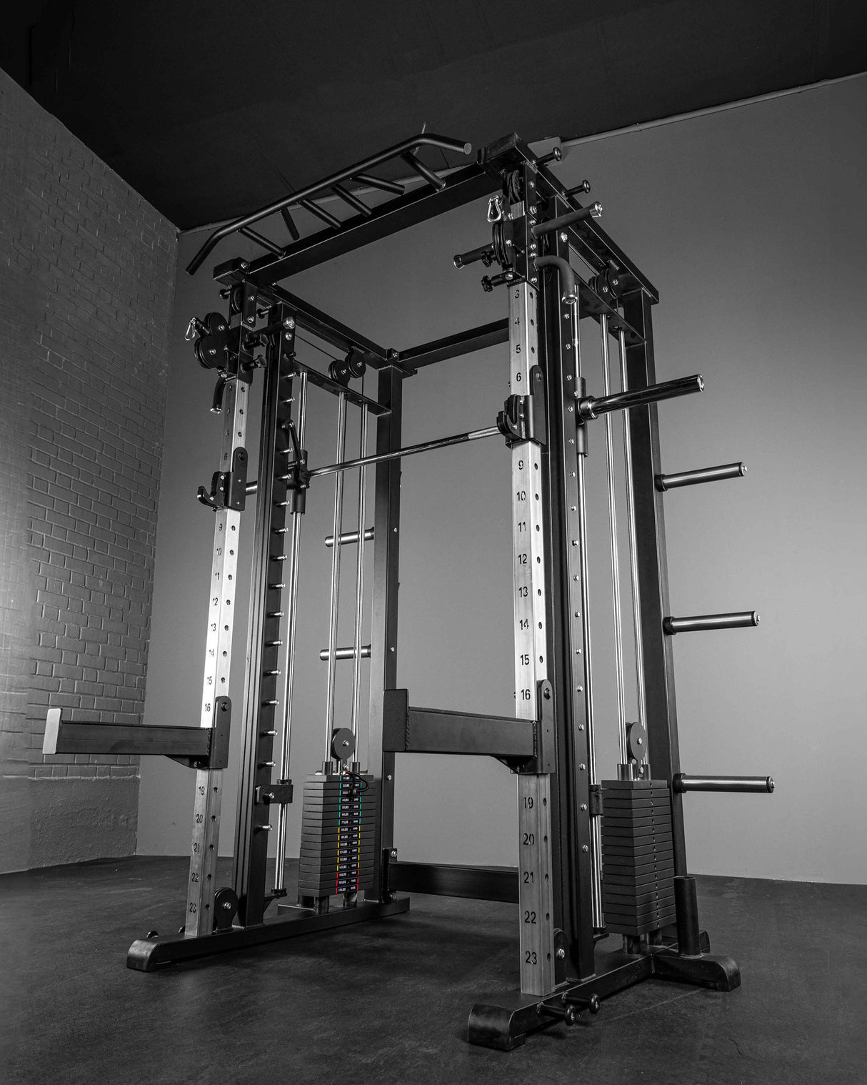 Jaula Multifunción + Cruce de Poleas + Multipower