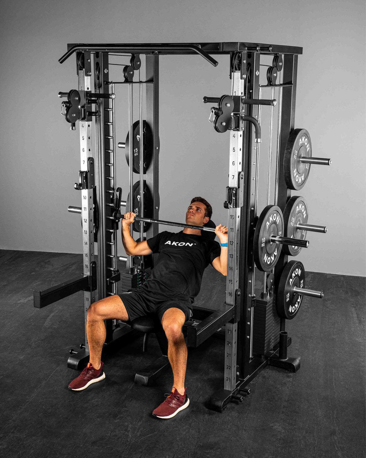 Jaula Multifunción + Cruce de Poleas + Multipower