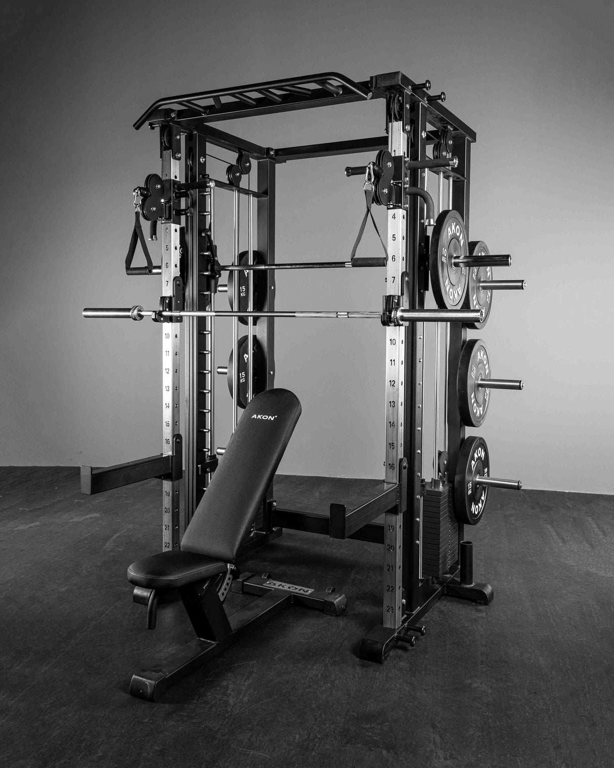 Jaula Multifunción + Cruce de Poleas + Multipower