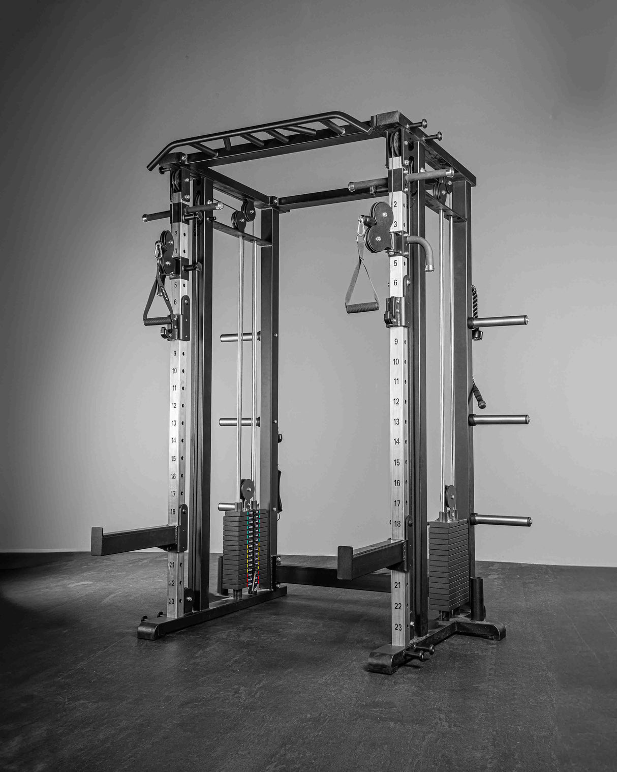 Jaula Multiusos con Cruce de poleas de placas