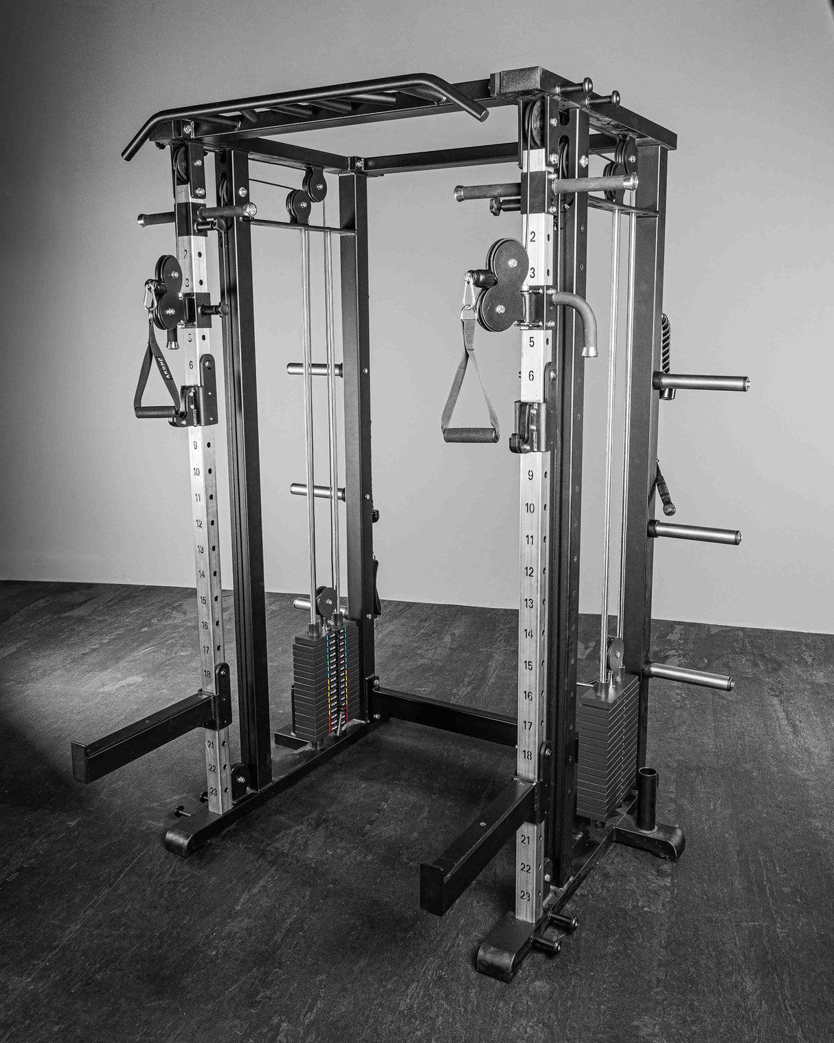 Jaula Multiusos con Cruce de poleas de placas