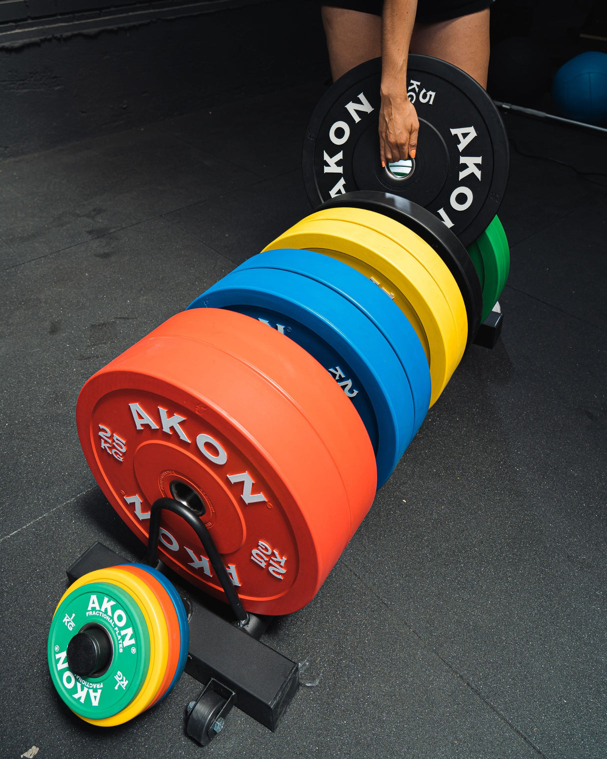 Soporte de Discos Bumper Horizontal