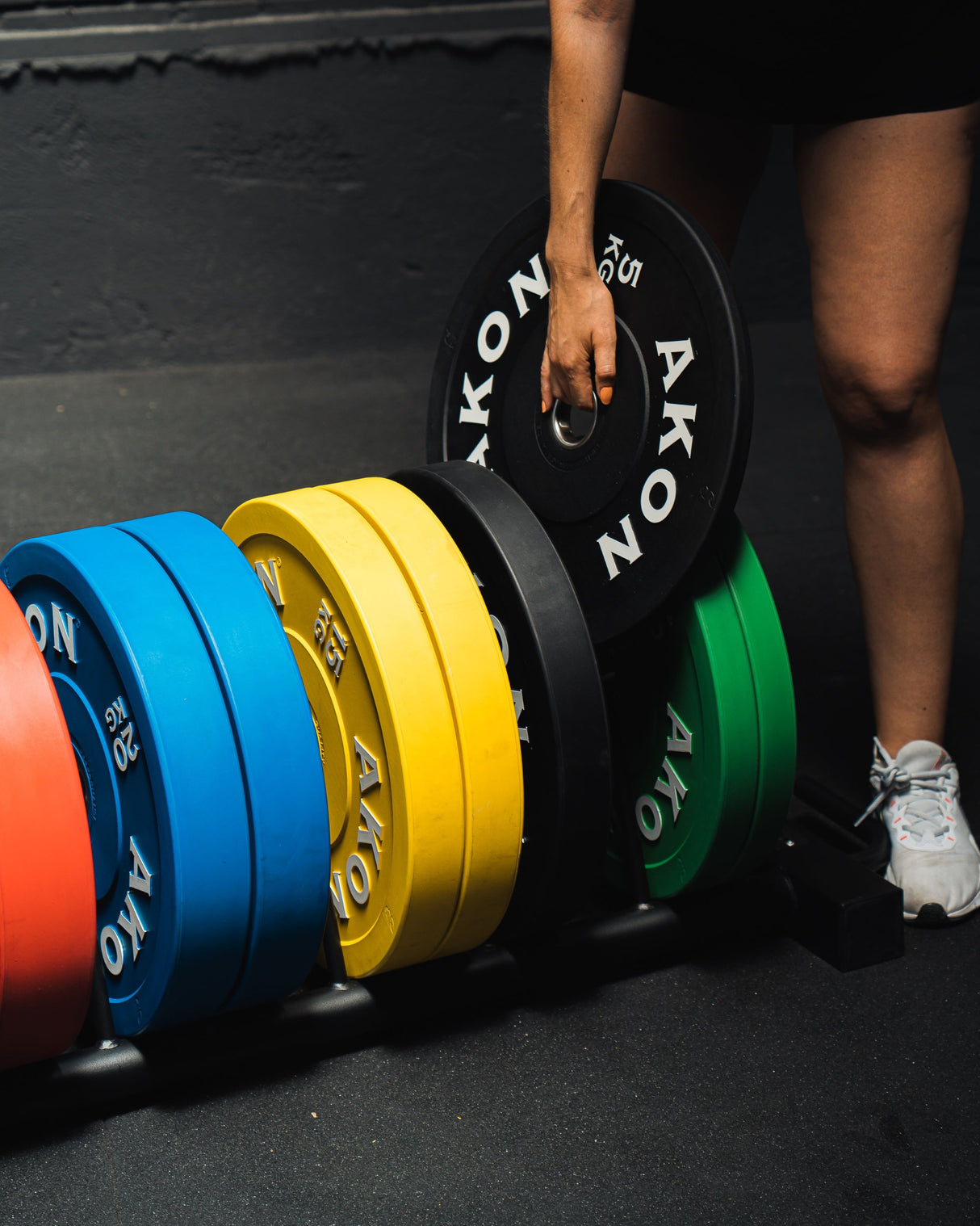 Soporte de Discos Bumper Horizontal