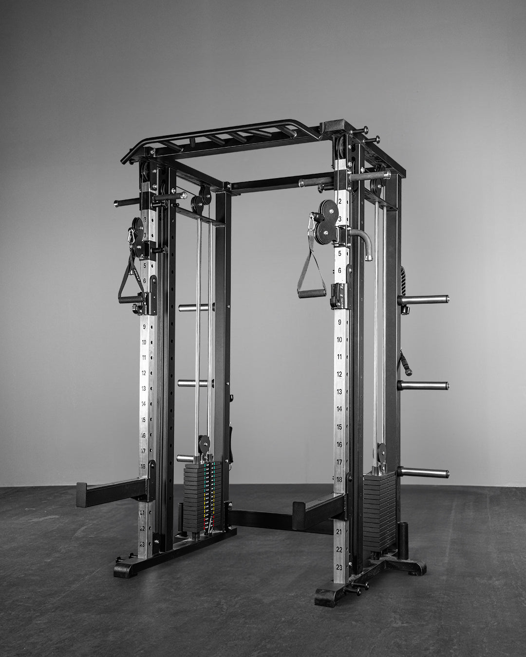 Jaula Multiusos con Cruce de poleas de placas