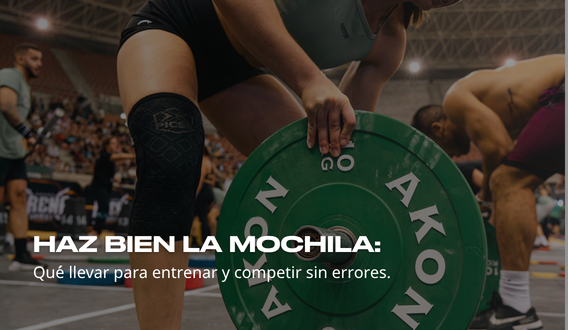 Haz bien la Mochila: Qué llevar para entrenar y competir sin errores