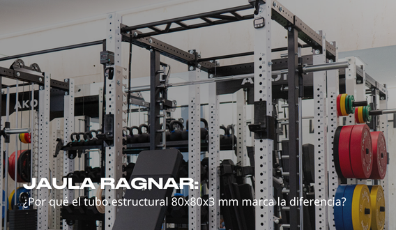 Jaula Ragnar: tubo estructural 80x80x3 mm para máxima estabilidad