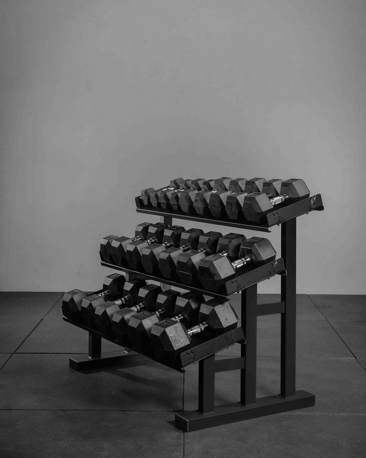 Soporte de Mancuernas 3 alturas 120cm (12 Pares)